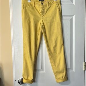 Yellow capri Pants for women